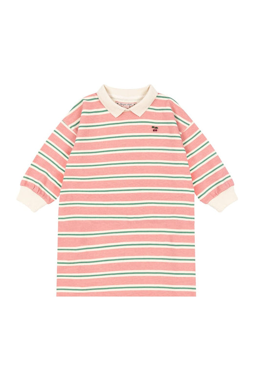 Konges Sløjd - Spotty Ls Dress Gots Ks104524 - Blush Bound Stripe Kjoler 