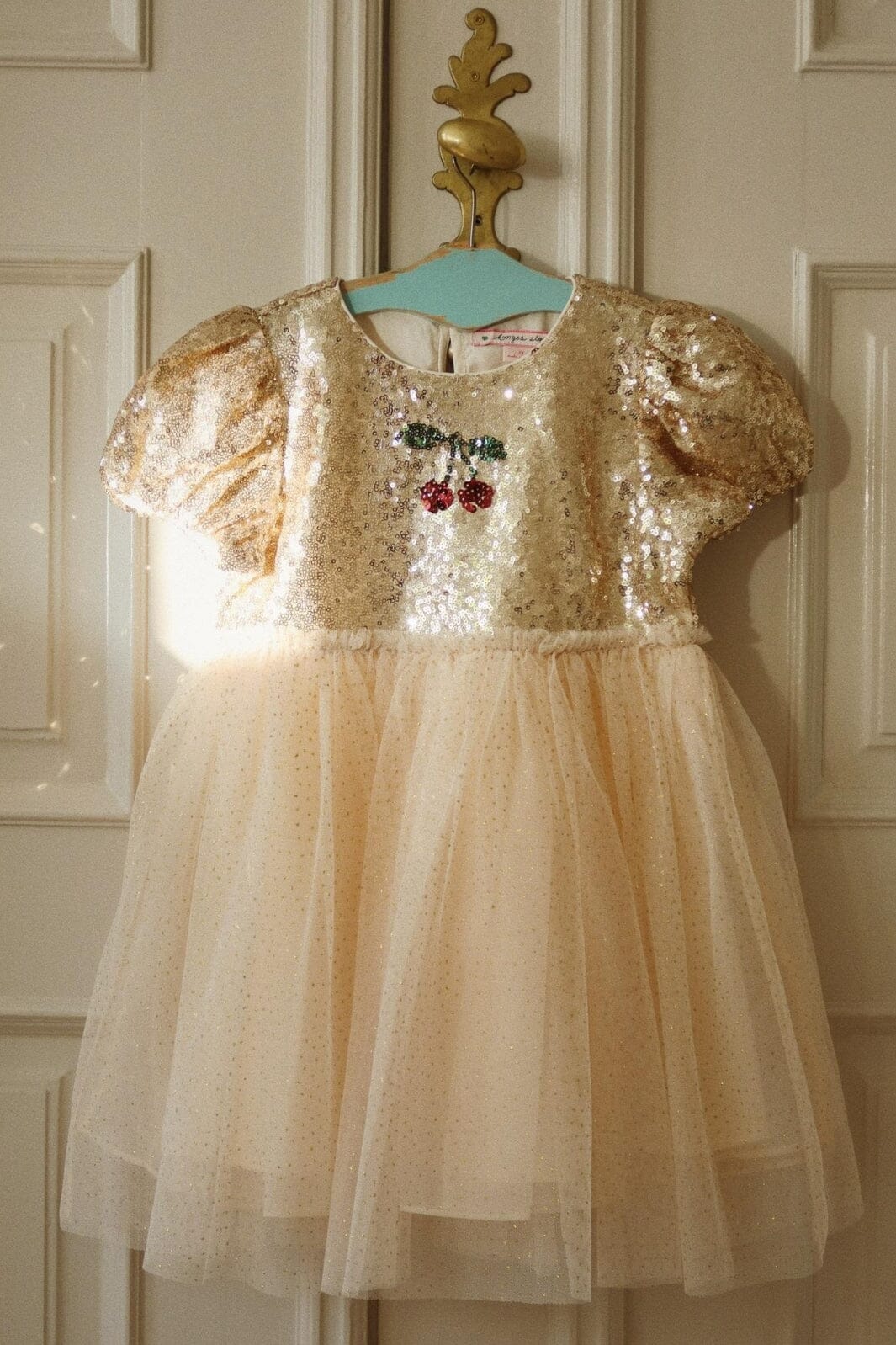 Konges Sløjd - Starla Puff Sleeve Dress Ks103060 - Gold Blush