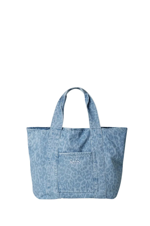Lala Berlin - East West Tote Merge 10020798 - Washed Blue Leo Tasker 
