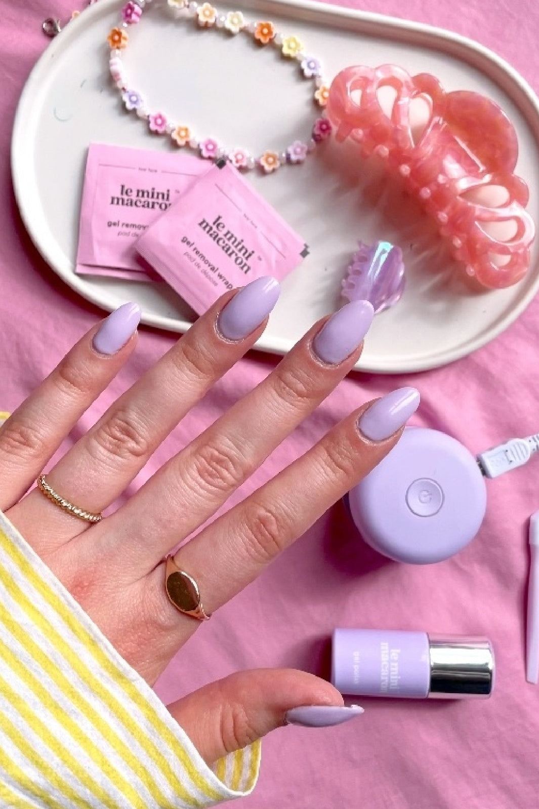 Le Mini Macaron - Gel Manicure Kit KIT018 - Lilac Blossom