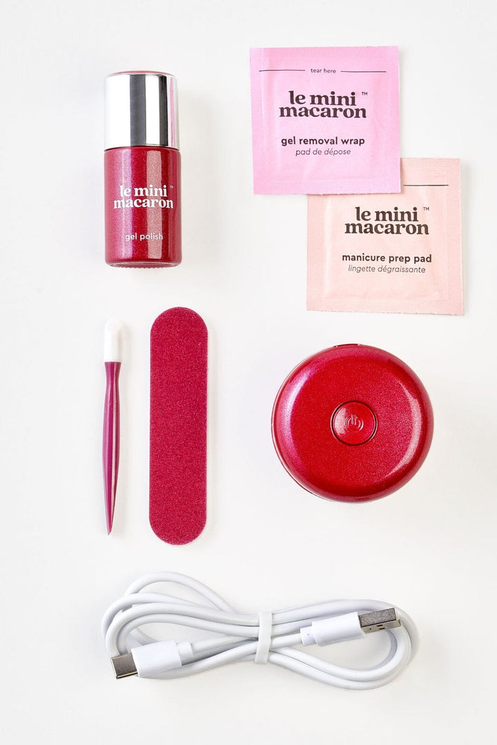 Le Mini Macaron KIT023 - Gel Manicure Kit Ruby Red