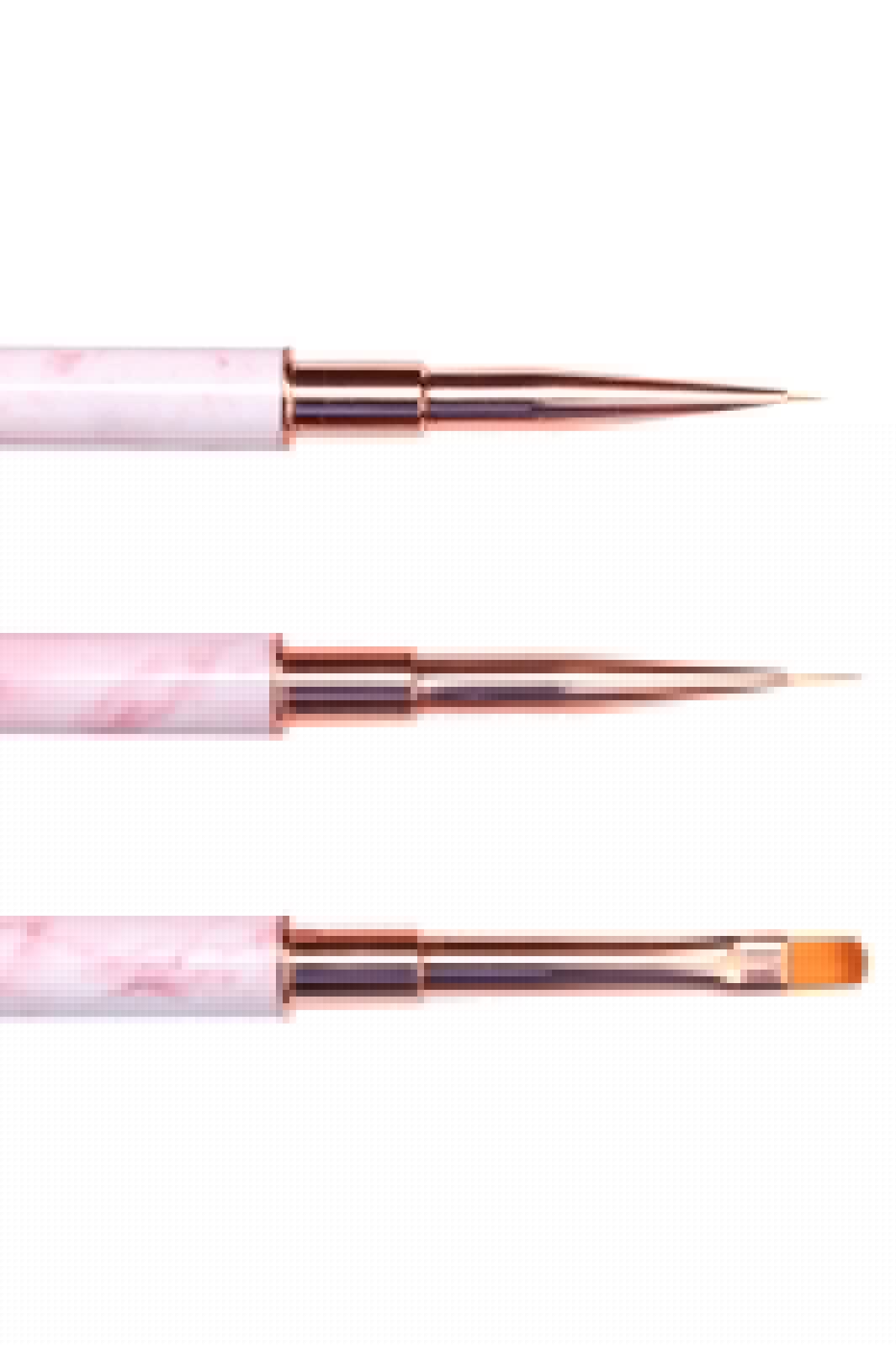 Le Mini Macaron - Les Brushes AC017 - Nail Art Brush Trio