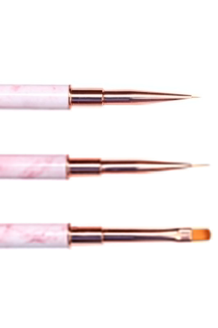 Le Mini Macaron - Les Brushes AC017 - Nail Art Brush Trio