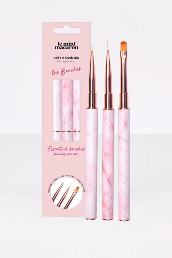 Le Mini Macaron - Les Brushes AC017 - Nail Art Brush Trio