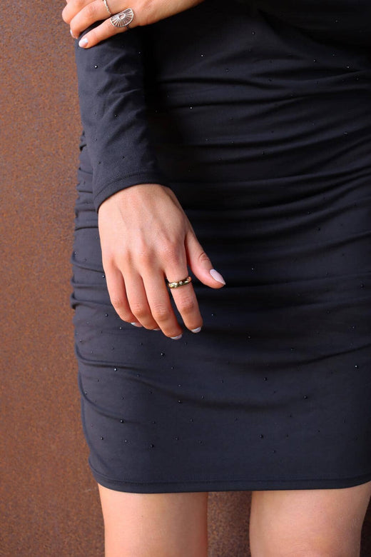 Liberte - Alma-Long-Dress 9506 - Black Black Simili Kjoler 