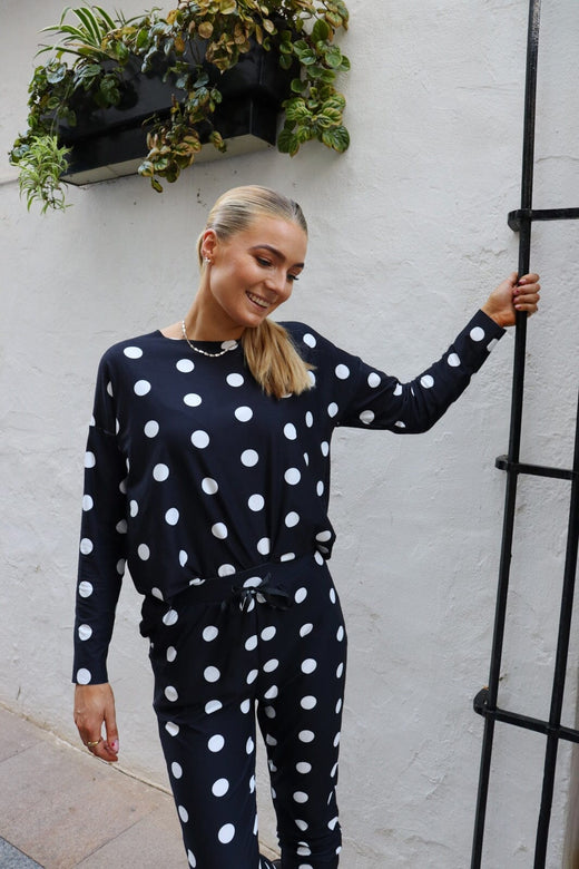 Liberte - Alma-Pants 9500 - Black Big Dot