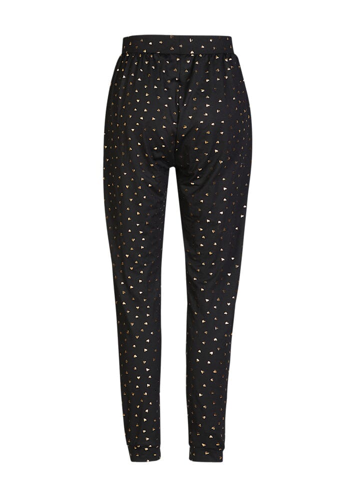 Liberte - Alma-Pants 9500 - Black Gold Heart Bukser 