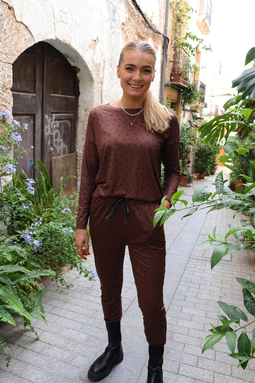 Liberte - Alma-Pants 9500 - Brown Black Heart Bukser 