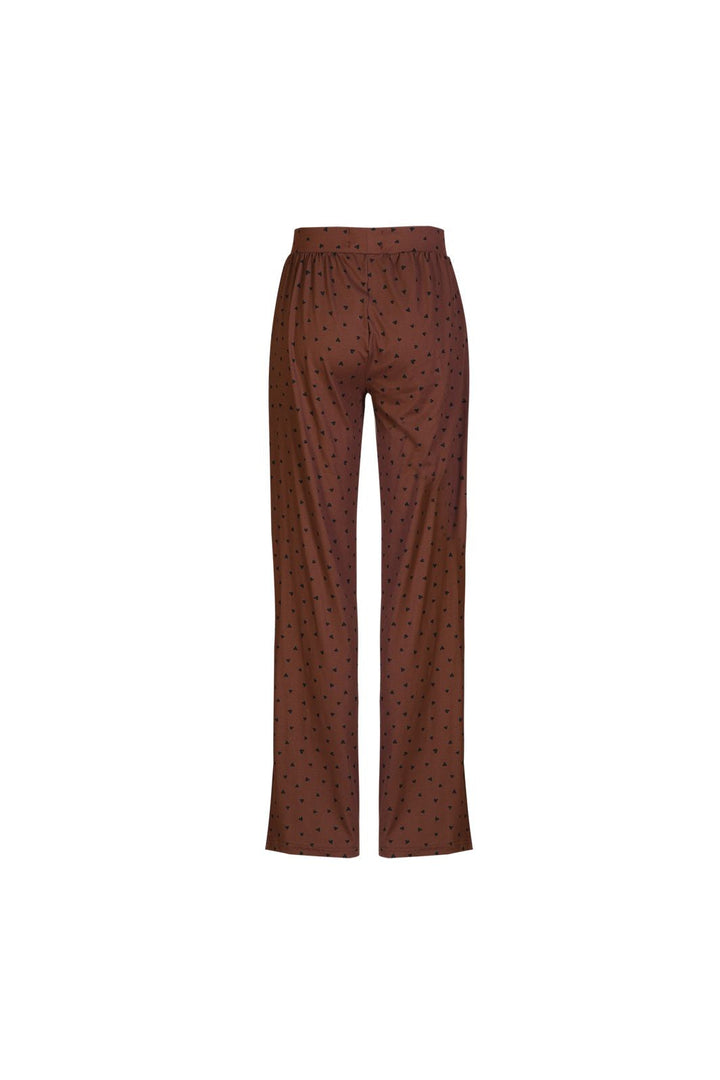 Liberte - Alma-Wide-Pants 9564 - Brown Black Heart
