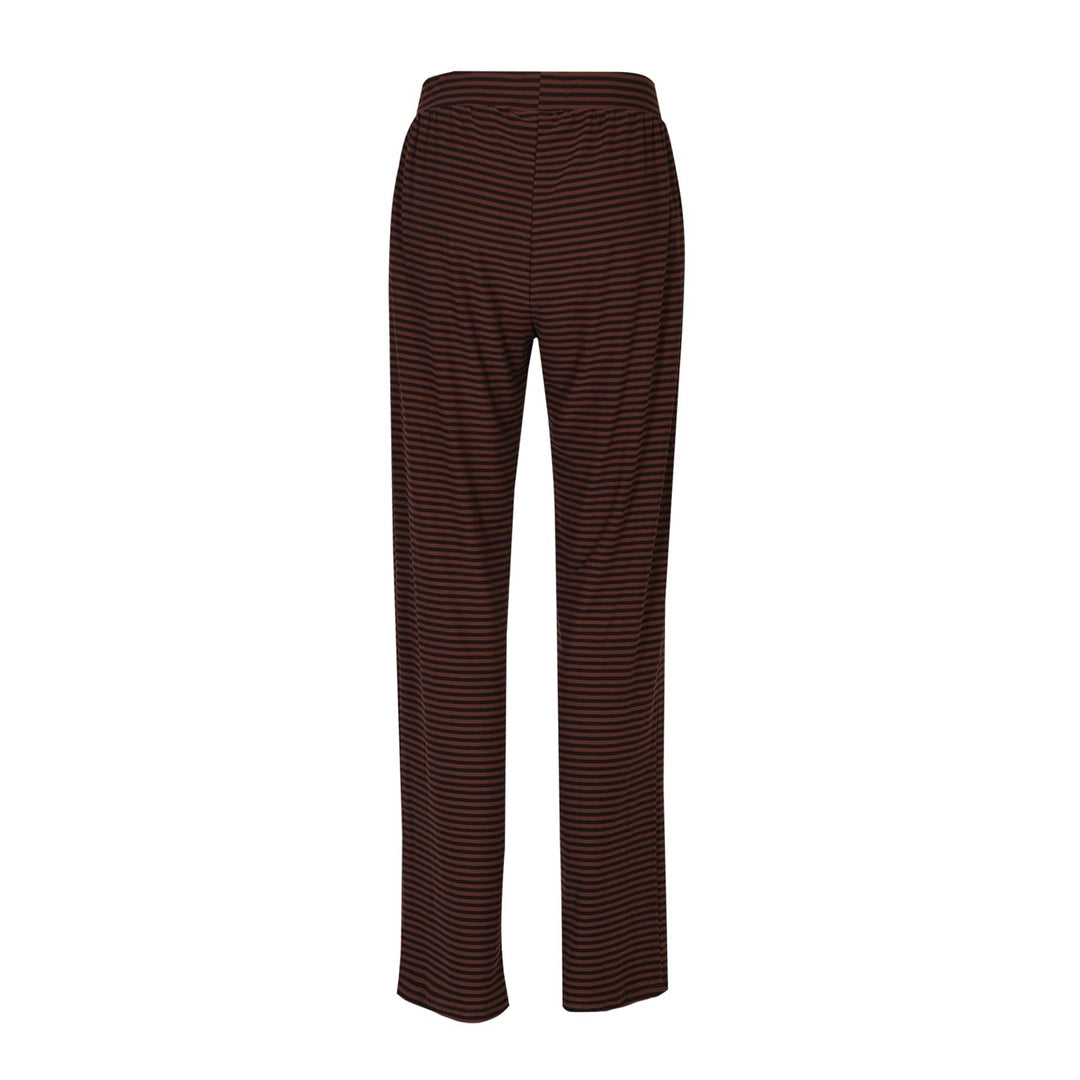 Liberte - Alma-Wide Pants 9564 - Espresso Stripe Bukser 