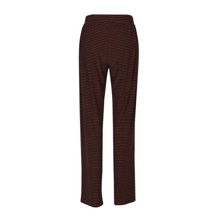 Liberte - Alma-Wide Pants 9564 - Espresso Stripe Bukser 