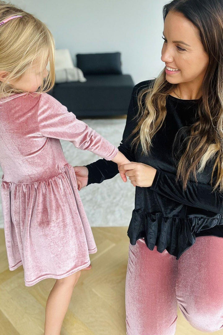 Forudbestilling - LIBERTÉ - Nalma LS Babydoll Dress (KIDS) - Rose (Midt November) Dresses 