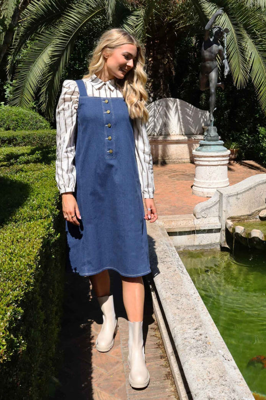 Liberte - Asta Overall Spencer 22152 - Blue Denim Kjoler 