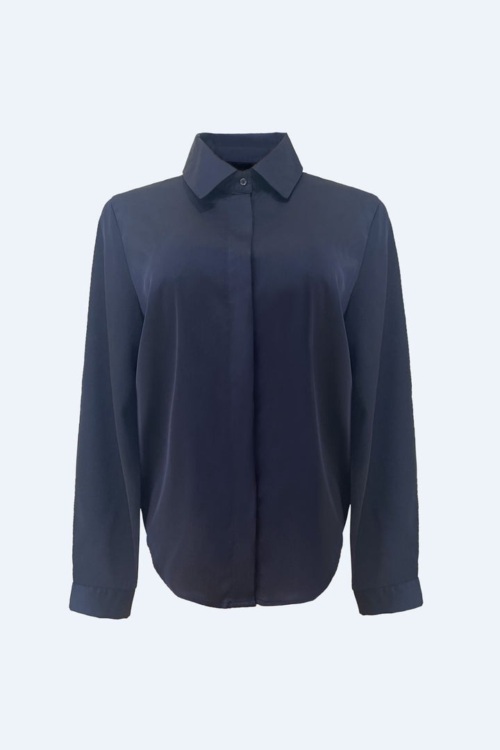 Liberte - Bosso Ls Shirt 22465 - Navy