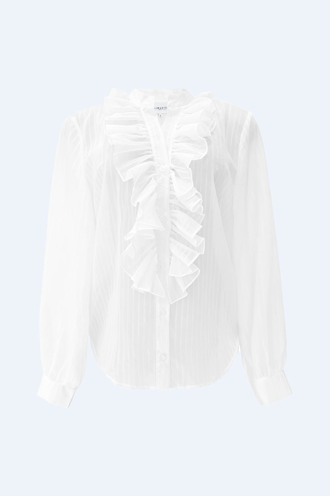 Liberte - Filippa Ls Frill Shirt 22483 - White