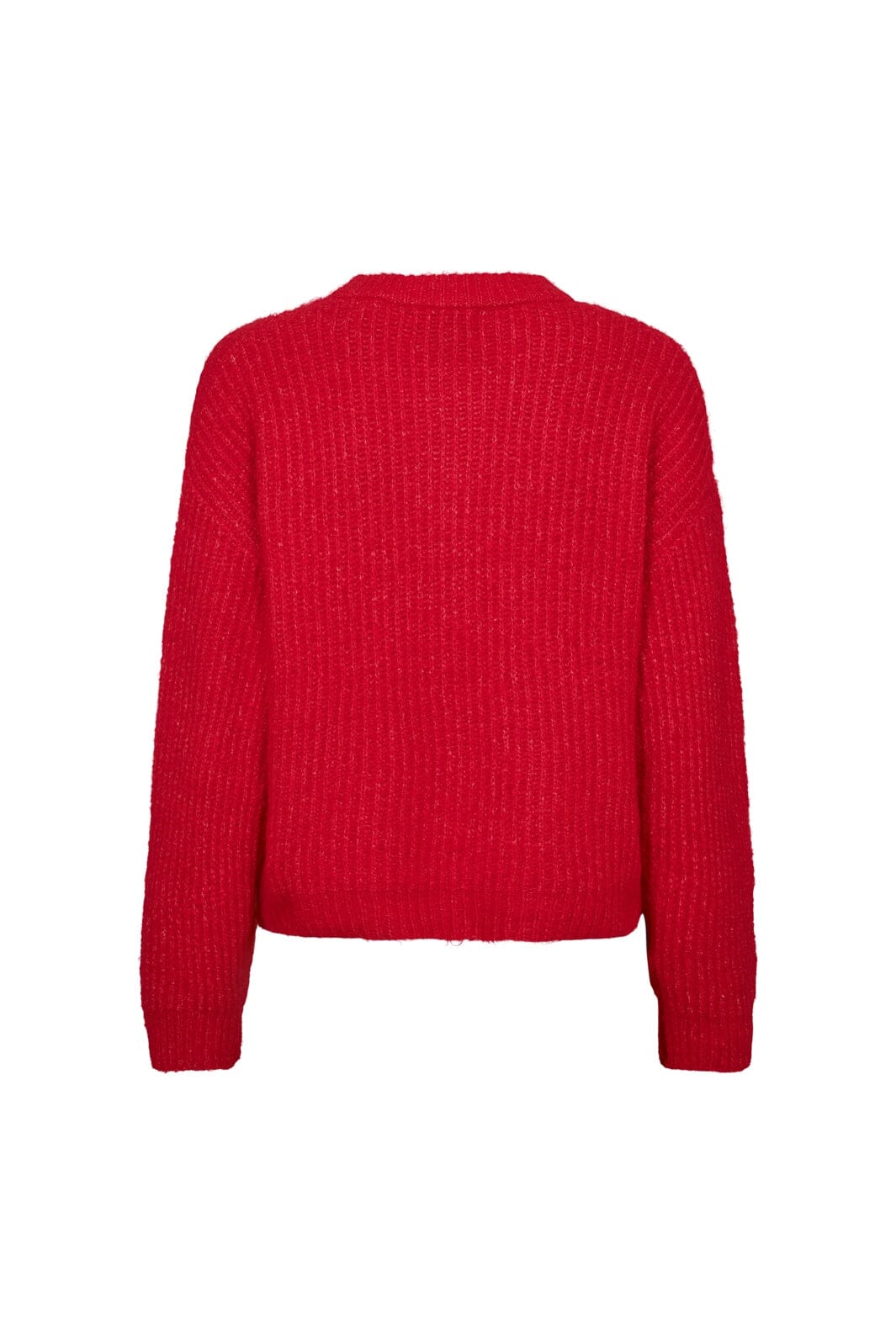 Liberte - Fro O-Neck Cardigan 22260 - Flamingo Red