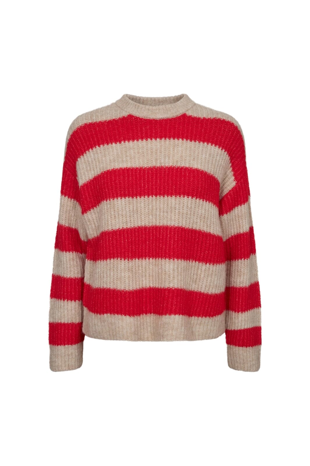Liberte - Fro-Pullover 21602 - Flamingo Red Creme Stripe