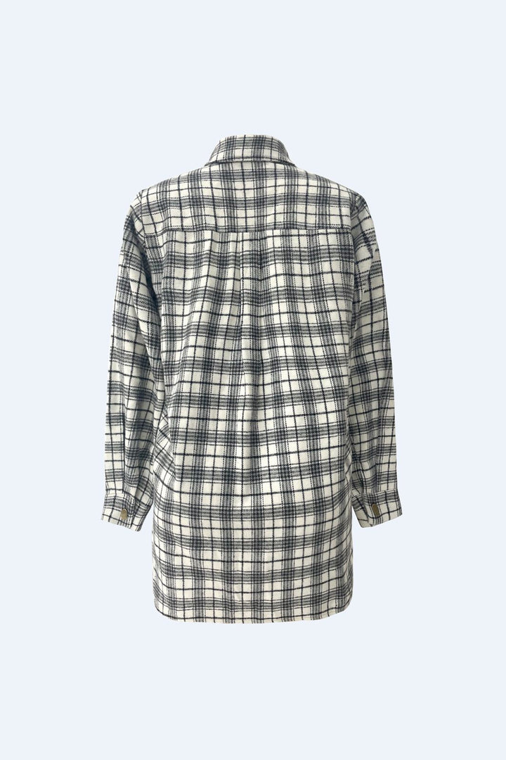 Liberte - Karen Shirt Jacket 22470 - Creme Black Check