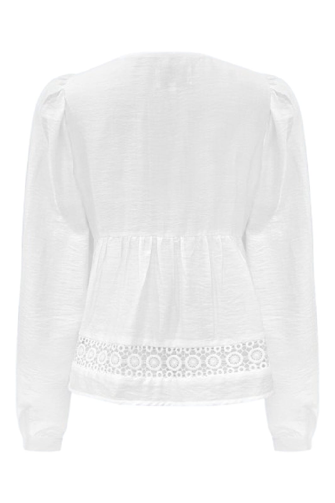 Liberte - Merle-Ls-Tie-Blouse 22212 - White