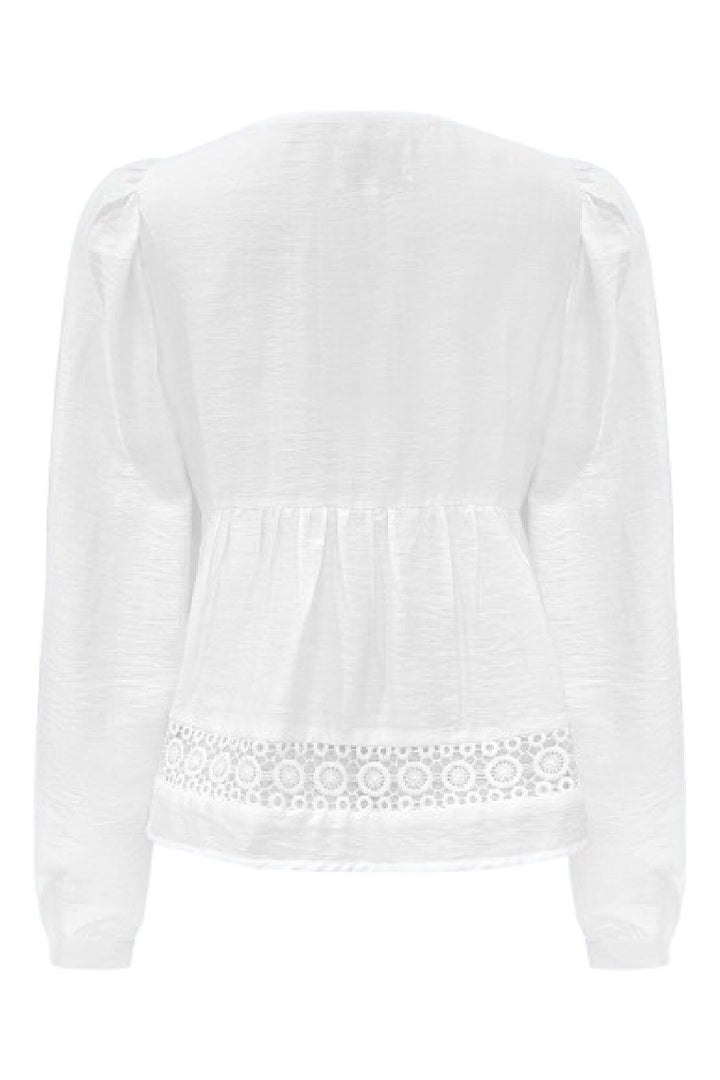 Liberte - Merle-Ls-Tie-Blouse 22212 - White