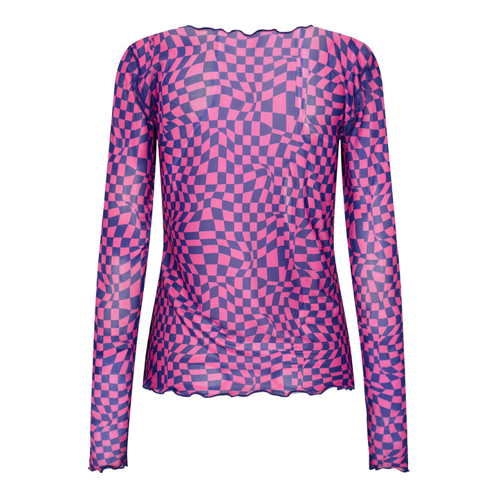 Liberte - Mesh-Top - Squizzy Checks Pink