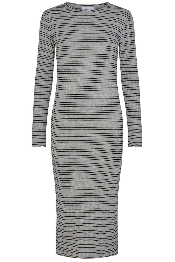 Liberte - Natalia LS Dress - Grey Gold Lurex