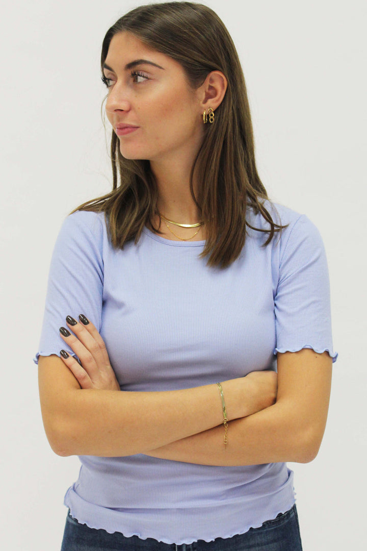Liberte - Natalia SS Blouse - Baby Blue