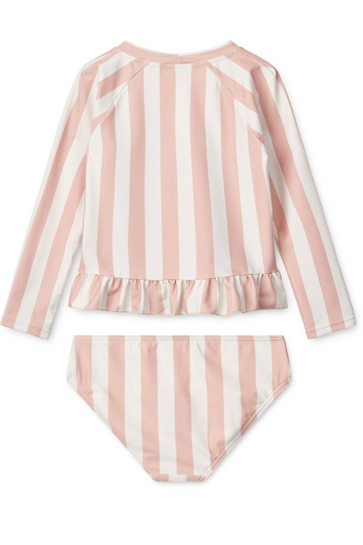 Liewood - Dagny Swim Set - Y/D stripe Sorbet rose / Creme de la creme