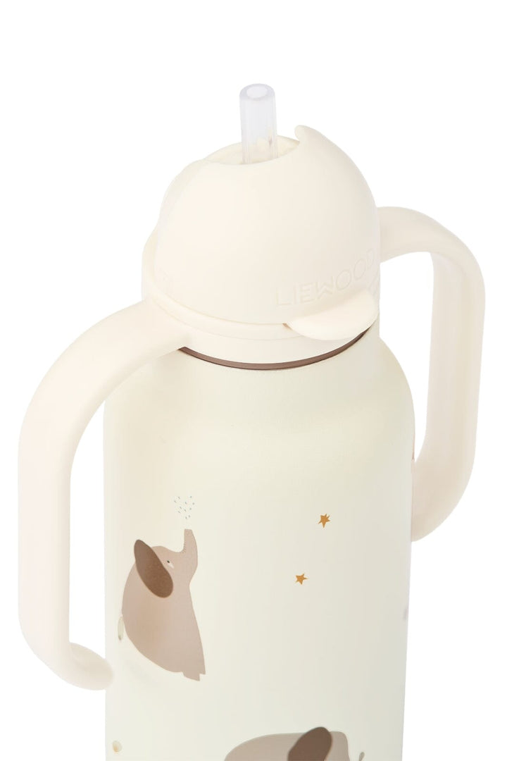 Liewood - Kimmie Water Bottle 250 ml LW19618 - Elephant / Creme de la creme
