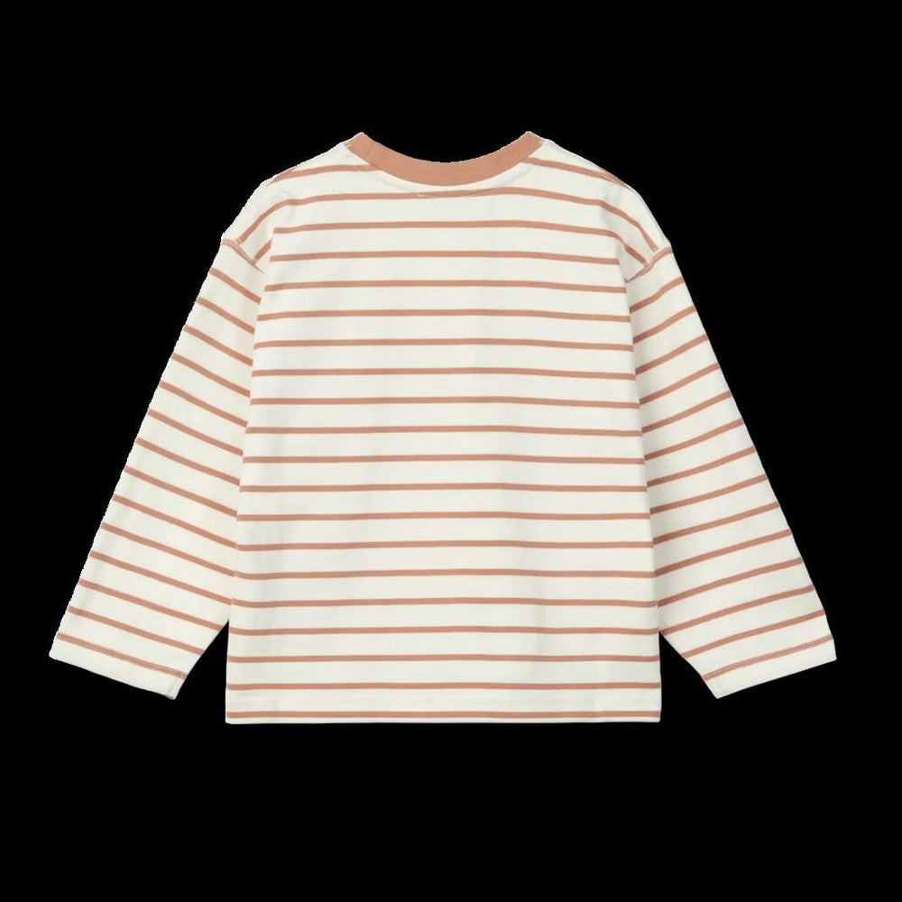 Liewood - Tyler Stripe Longsleeve T-shirt - Y/D stripe Tuscany rose / Creme de la creme Bluser 