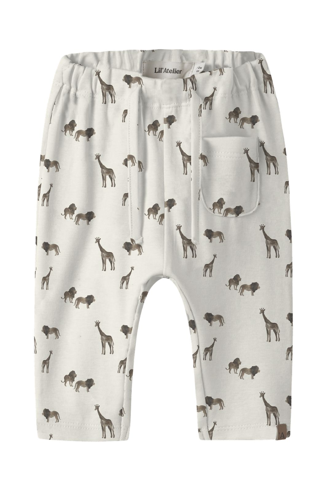 Lil' Atelier - Nbmlayo Geu Loose Pant Lil - 5037973 Coconut Milk Lion