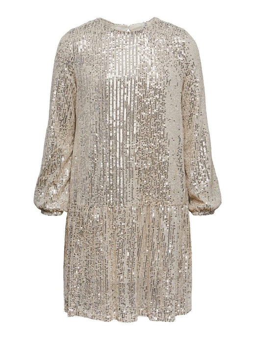 Little Pieces, Lpdelphia Ls Sequins Dress Tw, Silver