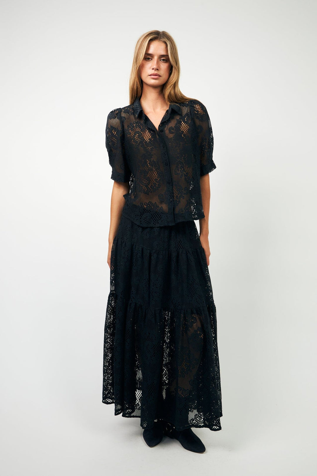 Lollys Laundry - Bonoll Shirt Ss25266-1044 - 27 Dark Navy Bluser 