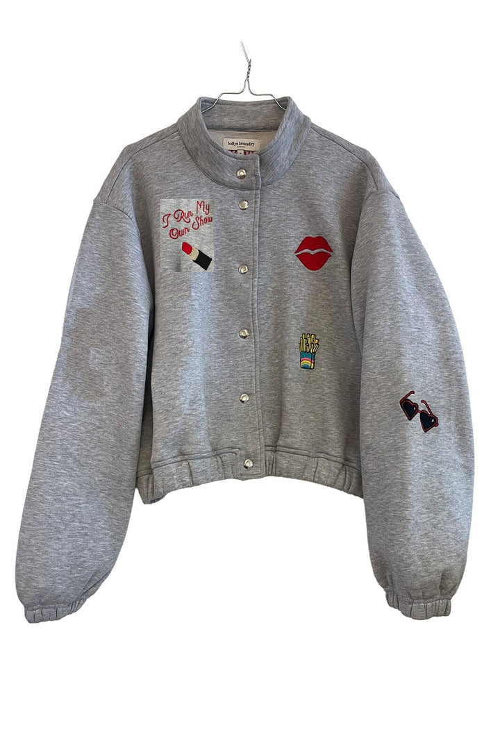 Lollys Laundry - Brooklynnll Short Jacket Ls EX00004-6001 - 11 Grey Melange