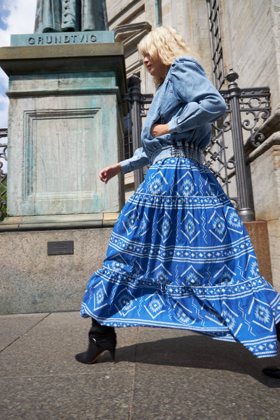 Lollys Laundry - GamboLL Maxi Dress SS - 20 Blue