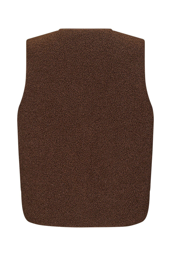 Lollys Laundry - Hugoll Vest Sl90019-1014 - 87 Dark Mokka Veste 