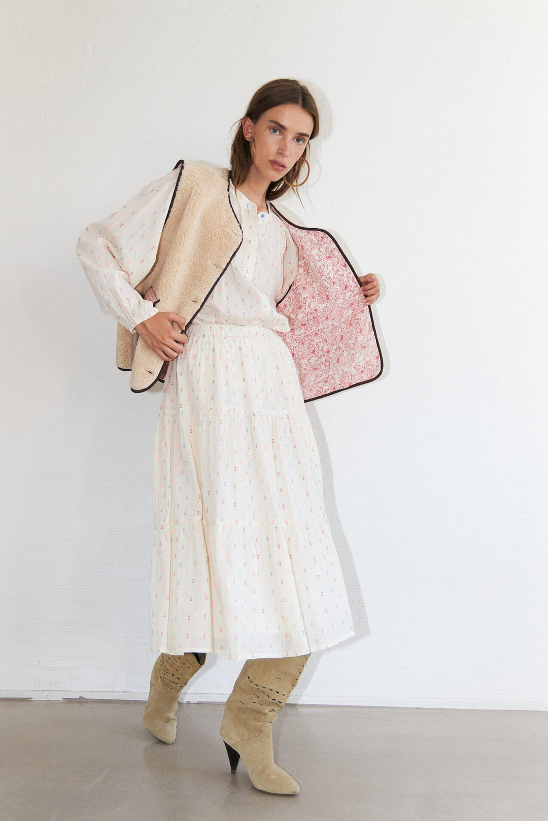 Lollys Laundry - Jacell Love Vest Sl 26181-1062 - 08 - Beige Veste 