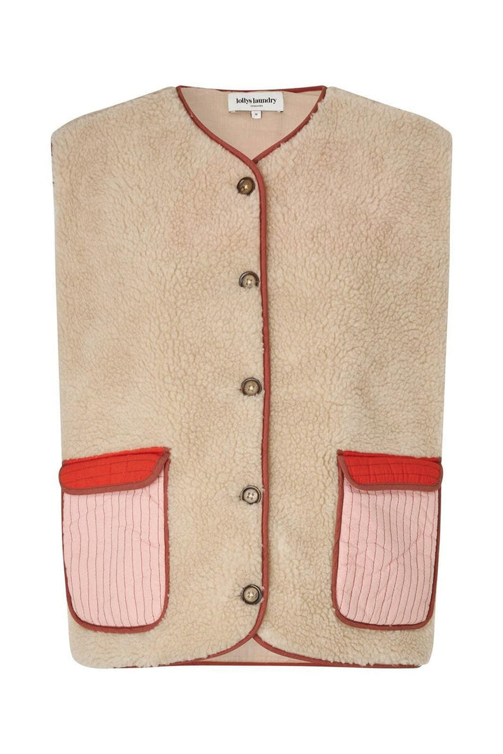 Lollys Laundry - Jacell Vest Sl25545-1013 - 04 Sand Veste 