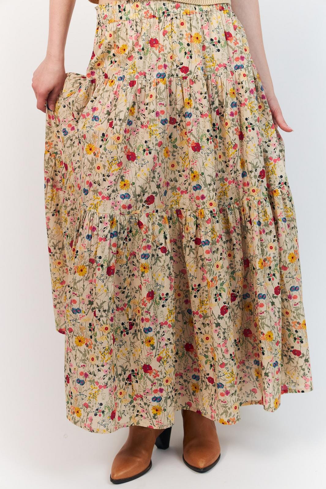 Lollys Laundry - Sunsetll Maxi Skirt26241-2006 - 74 Flower Print