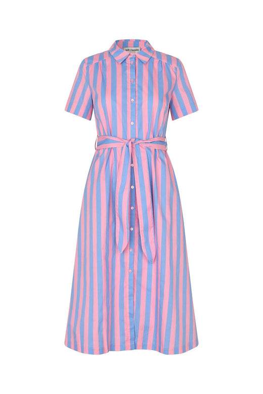 Lollys Laundry - Tullell Midi Dress Ss26154-3040 - 80 Stripe