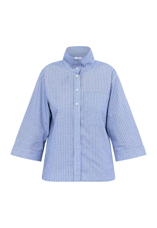 Love & Divine - Love1523 19771 - 402 - Blue Check Skjorter 