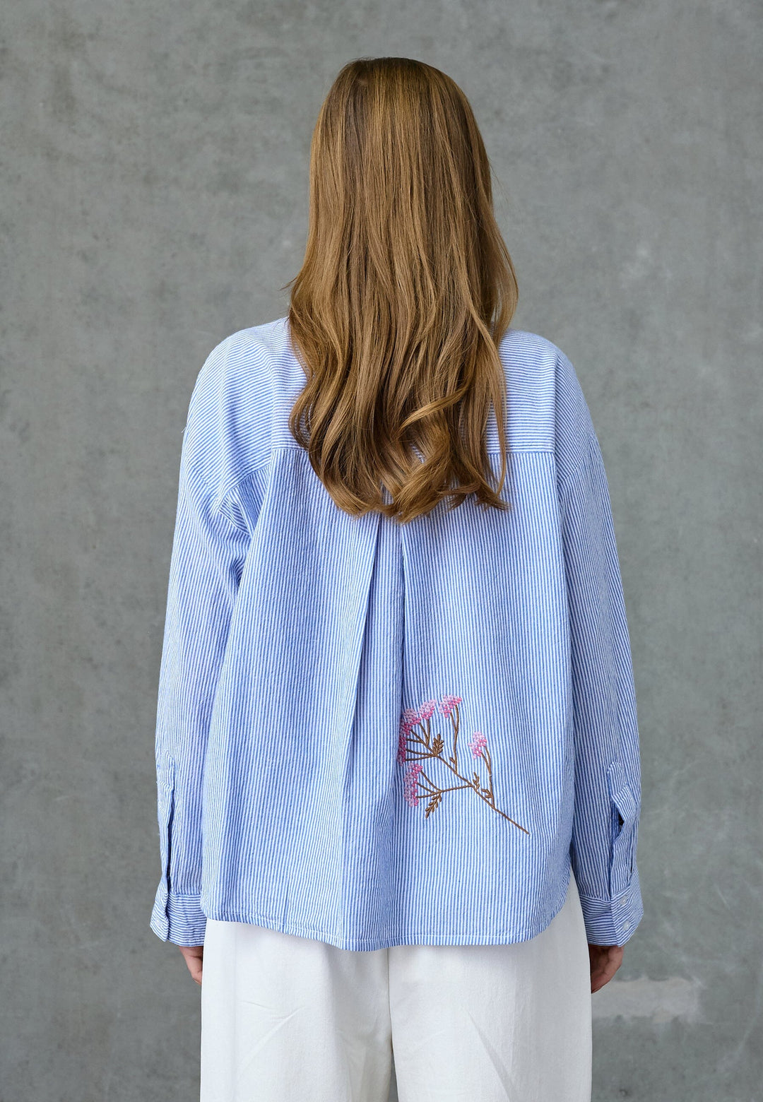 Love & Divine - Love1555 19673 - 402 - Blue Stripe/Flower Skjorter 