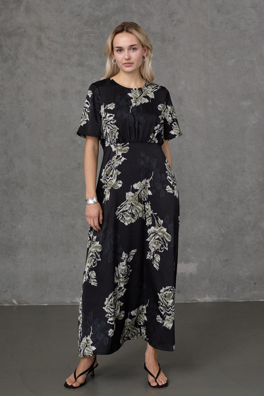 Love & Divine - Love1561-1 20351 - 810 - Black Flower Kjoler 