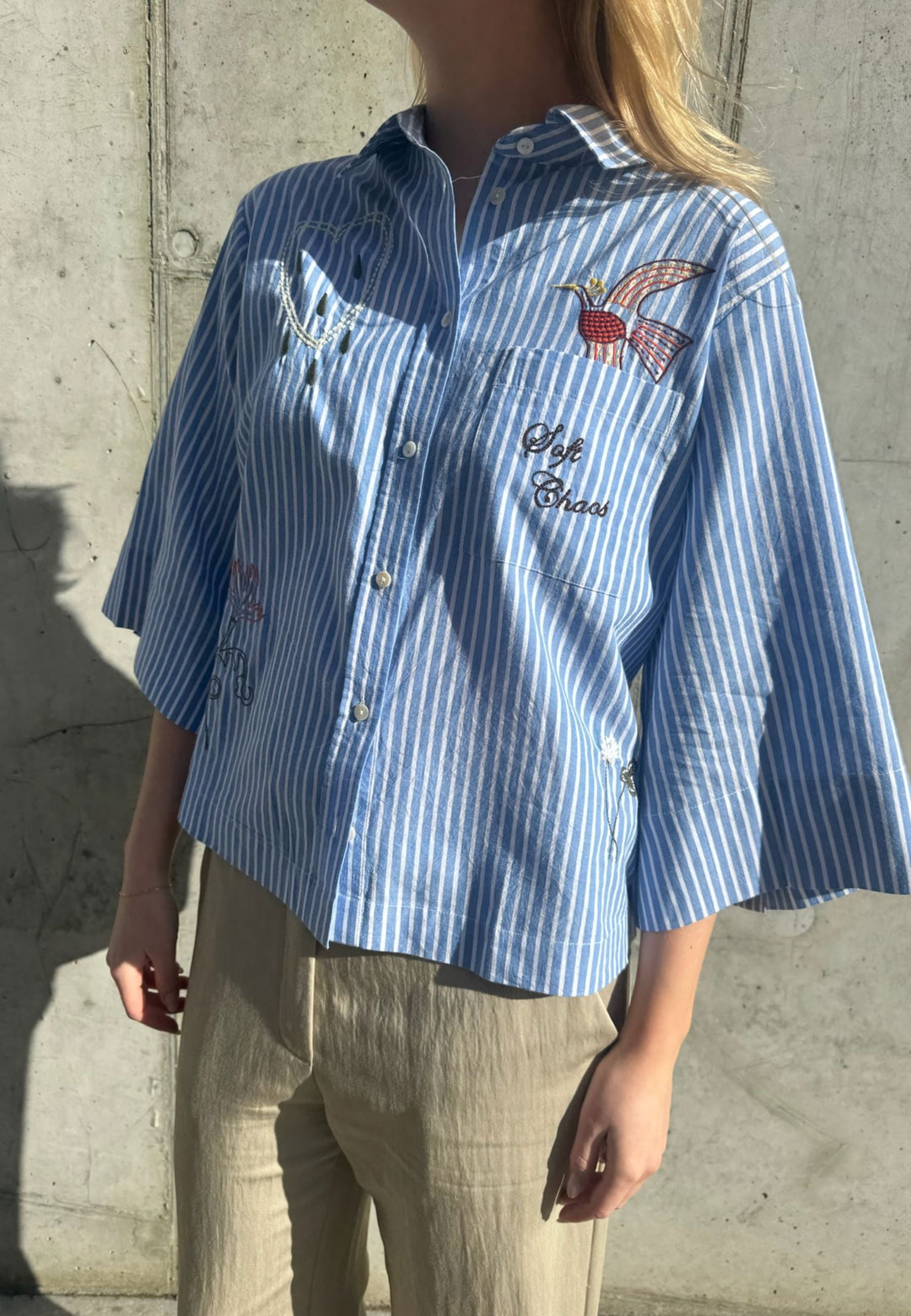 Love & Divine - Love1562 19934 - 401 - Blue Stripe Skjorter 