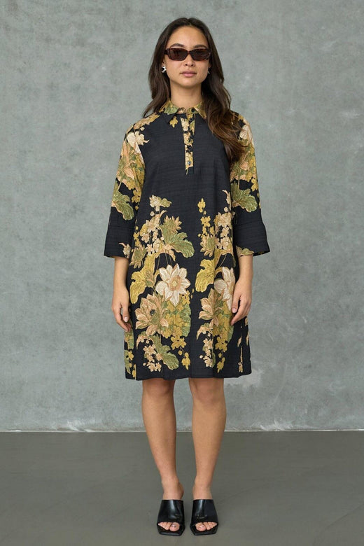 Love & Divine - Love441-43 20102 - 001 - Black Paisley Kjoler 