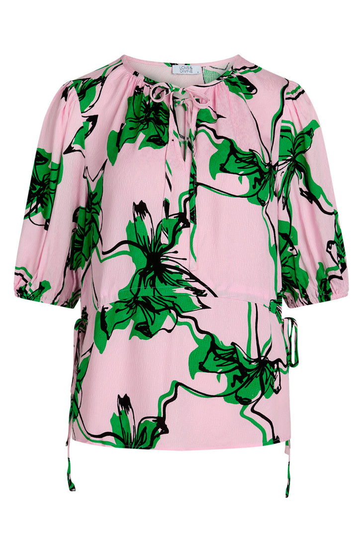 Love & Divine - Love819 Shirt - Pale Pink/Green
