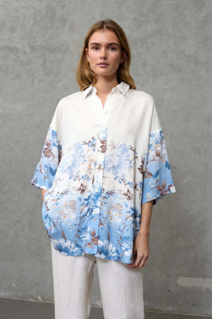 Love & Divine - Love971-16 19856 - 812 - Blue/Brown Flower