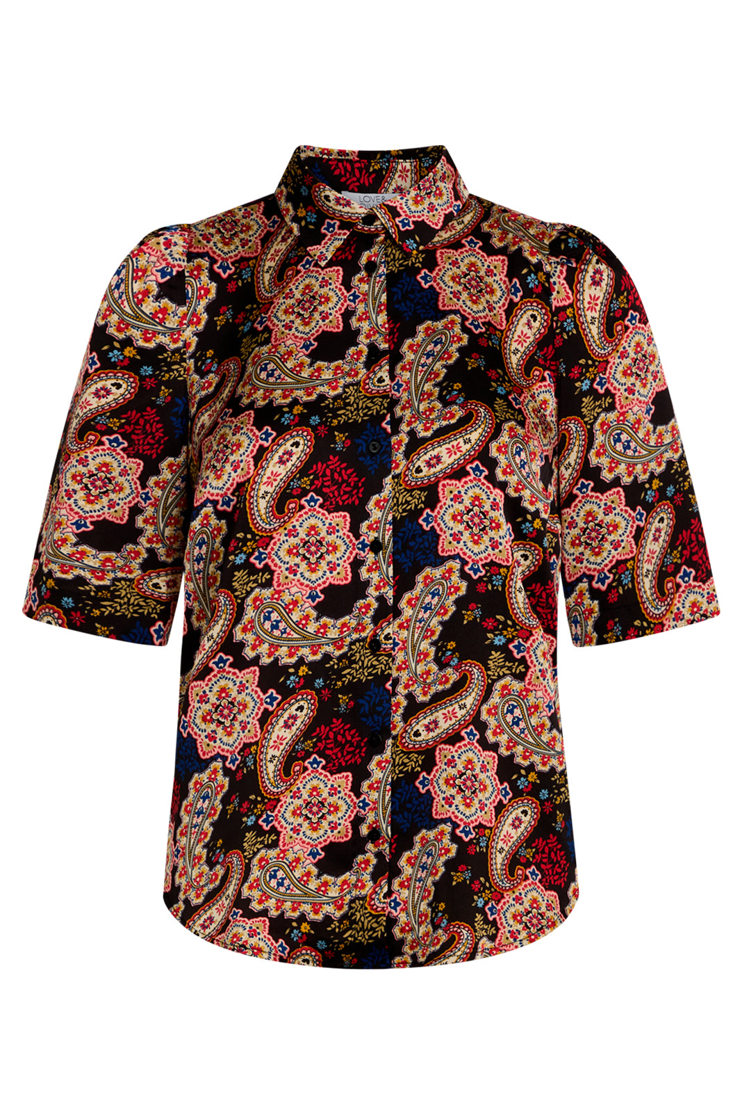 Love & Divine - Shirts Love804-2 - Black Paisley Skjorter 
