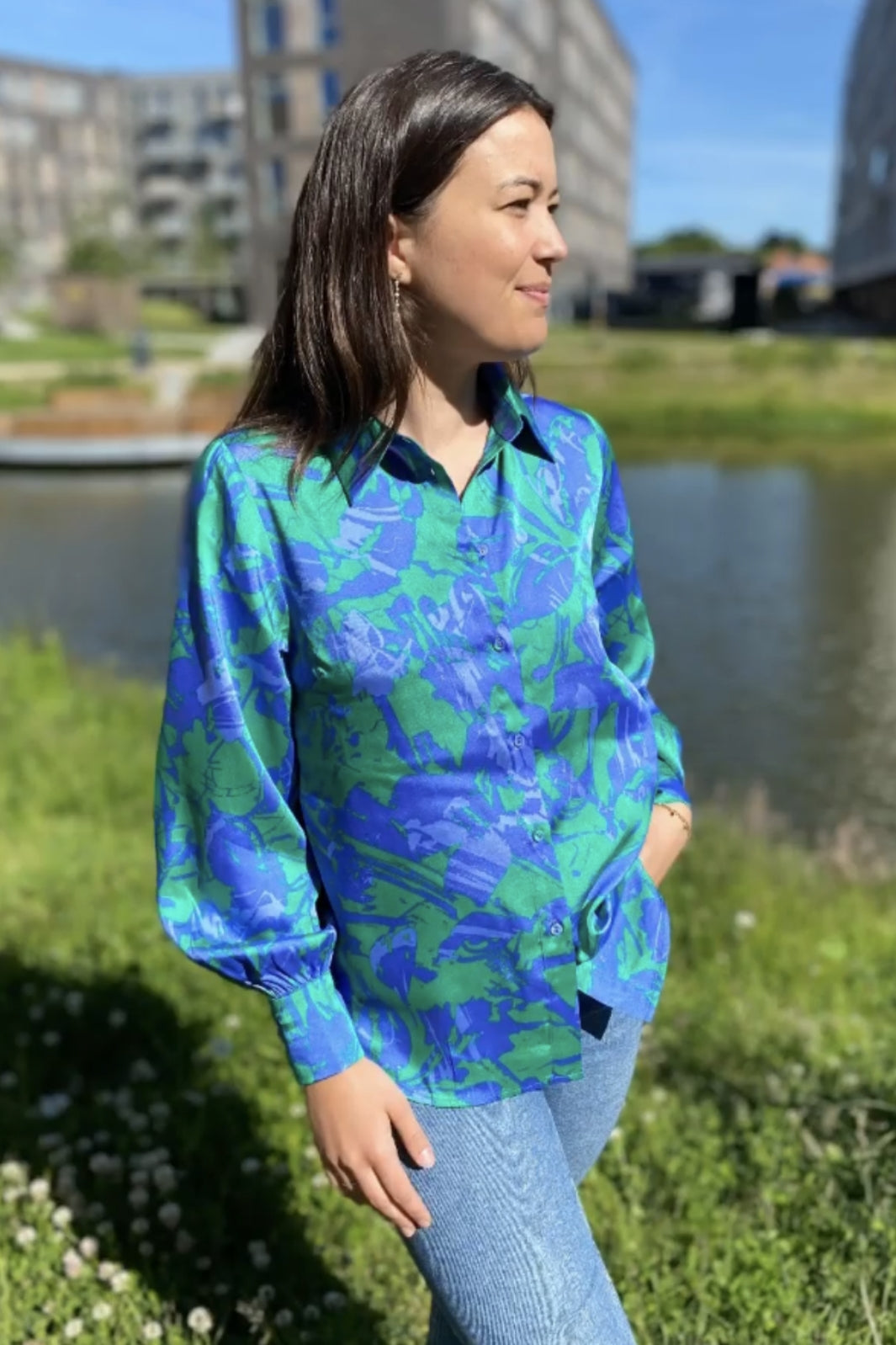 Love & Divine - Shirts Love919 - Green/Blue Comb