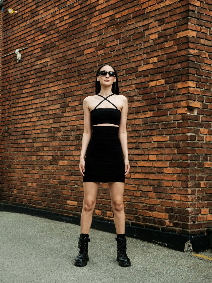 Lykkeland Ateliér - Second Skin High Waist Tube Skirt - Black Nederdele 